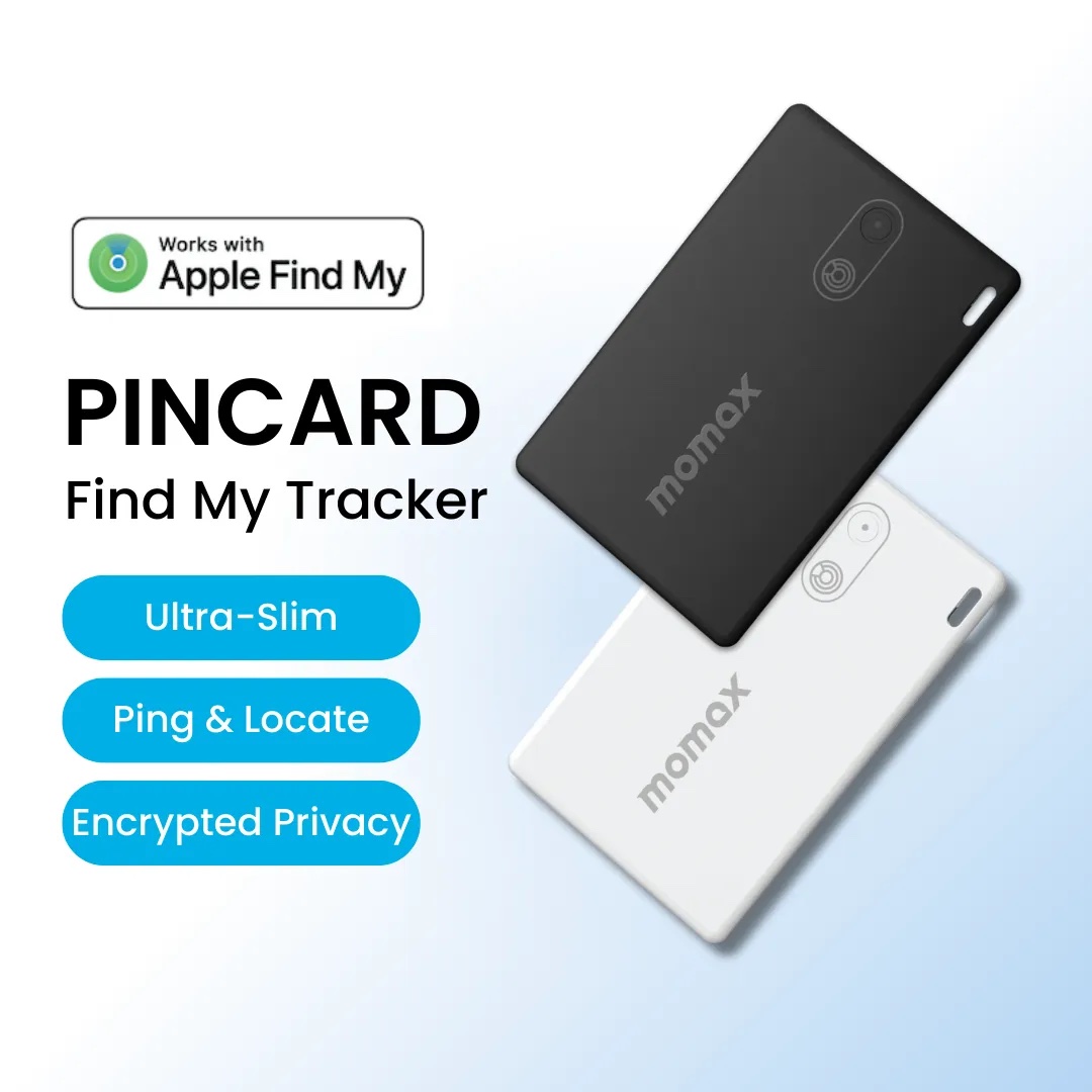Momax PinCard Ultra Slim Wallet Tracker With Find My Support