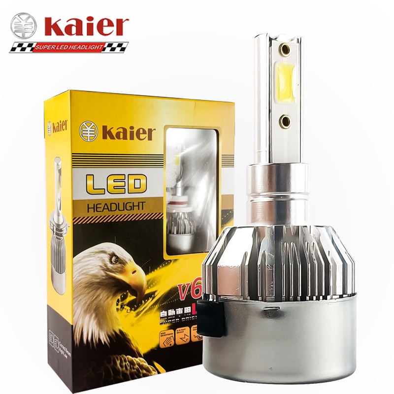2 PCs KAIER V6 LED BULB 6000k Car Headlight Hi/Lo