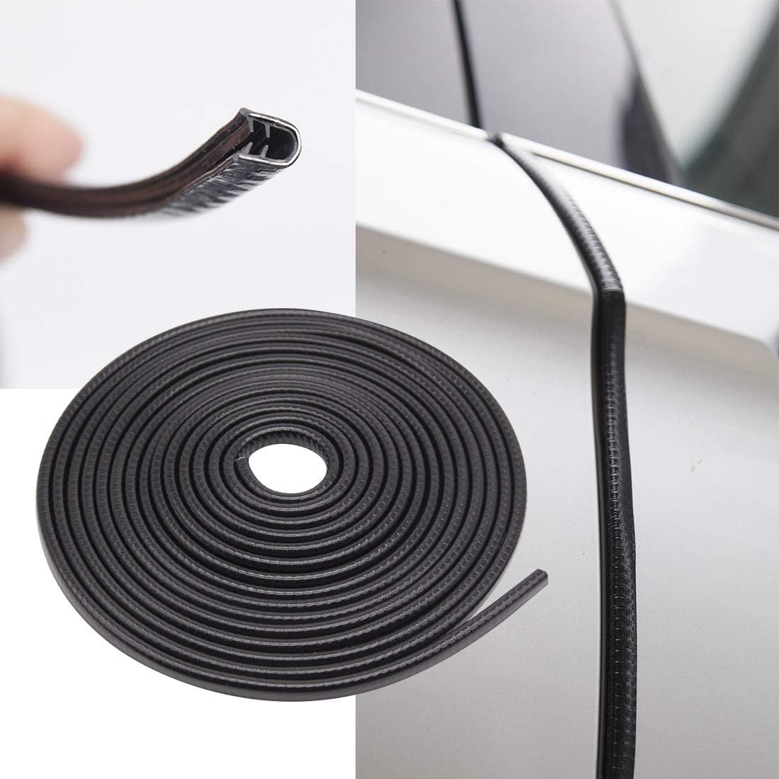 Universal 5M Strip Car Door Anti Collision with Steel Disc Bumper Door Edge Protector For All Vehicles